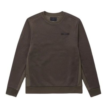 DESCENTE 迪桑特 男士 運動上衣 大學T 長袖上衣(棕色)