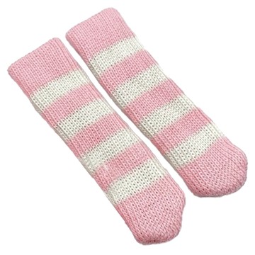 雙層椅腳套 A024404 粉色條紋 2個  粉色  3.5 x 11cm