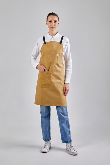 12C Cross Back Apron (Latte Brown) 工作服 圍裙