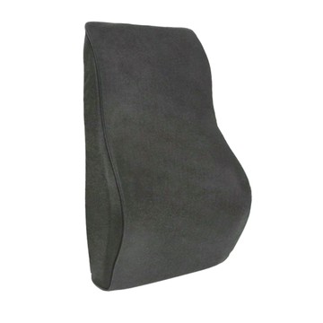 記憶靠墊腰靠 聚酯纖維 海綿  35 x 12.5 x 42cm  黑色