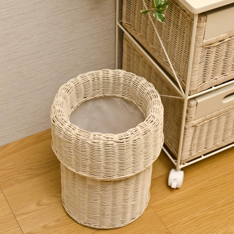 ラタン　カバー付きダストボックス 楽天市場】ごみ箱 ラタン カバー付き ダストボックス ゴミ箱