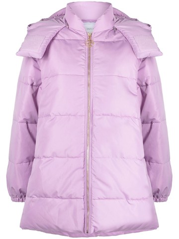 Patou - detachable sleeves puffer coat - women - Polyester - XS - Purple
