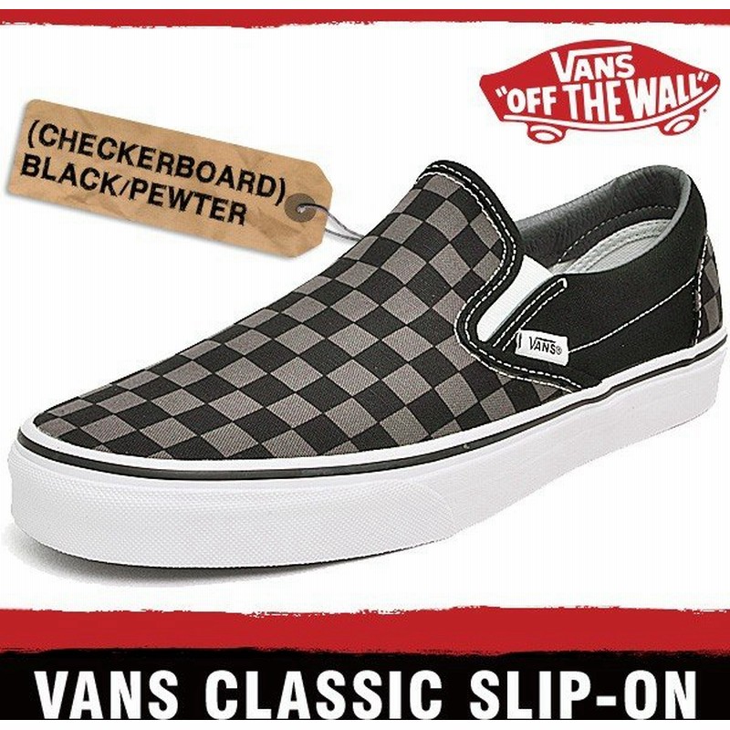 Vans バンズ スニーカー クラシック スリッポン メンズ レディース ブラック ピューター Classic Slip On Vn000eyebpj 通販 Lineポイント最大0 5 Get Lineショッピング