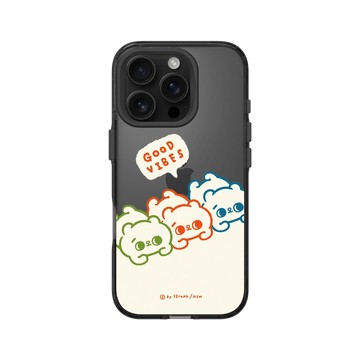 iPhone 16 Pro Clear 酷墨灰 - 爽爽貓 Song Song Meow by SECOND - 加倍好運