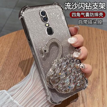 適用oppoA9手機殼oppoA9x保護oppo硅膠套A9全包PCAM10防摔opa透明A9x軟殼帶支架opopa女新款高顏值鋼化膜0pp0