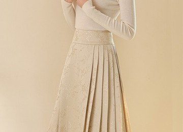 新中式中國風 高腰顯瘦漢服改良馬面裙