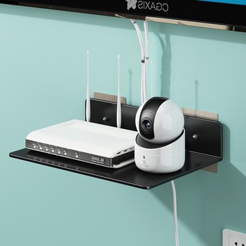 投影儀置物架 投影儀支架 放置架 路由器收納架 壁掛式攝像頭監控托架 免打孔機頂盒置物架 墻面裝飾 牆上收納