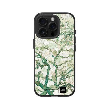 iPhone 16 Pro Clear (相機按鈕) 酷墨灰 - Van Gogh Museum - 盛開的杏花與粉彩背景