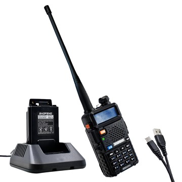 BAOFENG 雙頻無線對講機 升級3800mAh 厚電池TYPE-C充電  UV-5R  1組