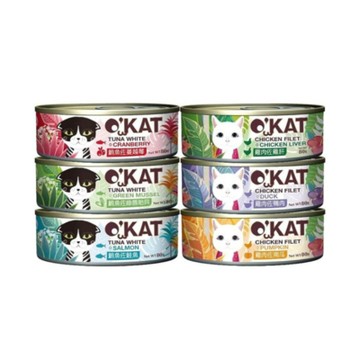 O KAT美喵人生-貓舒食 80g x 12入組(買二件送寵喵樂-貓草玩具1個隨機)