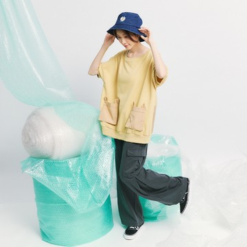 【Dailo】工裝大口袋長腿褲 綠 咖 灰 (魅力商品)