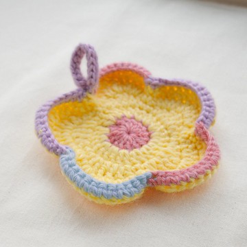 Sunny Palette  • 小花日和 _繽紛 毛線杯墊