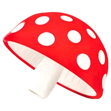 OTOTO 蘑菇漏斗 XL 食品安全 洗碗機安全  矽膠 紅色 + 白色  1個