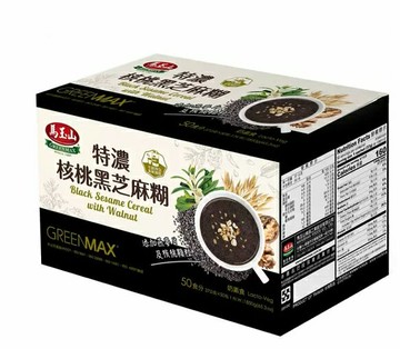 [COSCO代購6] D130383 馬玉山 特濃核桃黑芝麻糊 37公克 X 50包