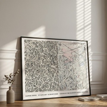 【原版海報】Jasper Johns : Between the Clock and the Bed