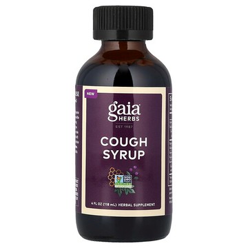 Gaia Herbs, 咳嗽緩解糖漿漿，4 液量盎司（118 毫升）