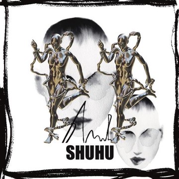 柴夫工作室/E03原創宇宙奔跑環繞先鋒未來科技感金屬朋克人形耳環