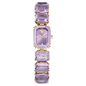 Swarovski 施華洛世奇 Millenia 時尚八角切割水晶女錶/5722364/ 紫色/23mm x 17mm