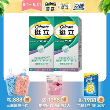 【挺立】關鍵迷你錠UCII (30錠X2盒)