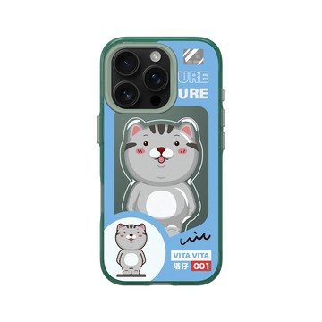 iPhone 16 Pro Clear 憂墨綠 - VITA VITA．塔仔是隻貓 - 還缺這隻大公仔