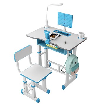 兒童書桌  兒童書桌簡約家用小學生課桌椅組合可升降學習桌兒童寫字桌椅套裝【MJ191327】