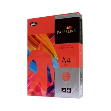 [領劵折50]【史代新文具】PAPER LINE 250 大紅 80P A4 進口 彩色影印紙/多功能紙 (1包500張) 抗漲省荷包
