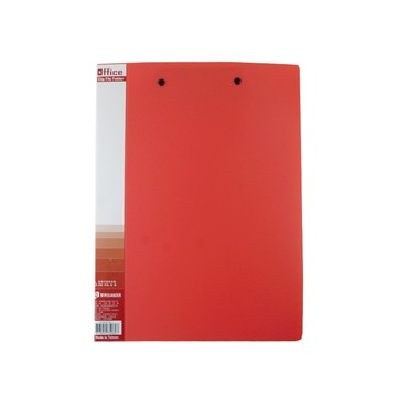 事務系雙上彈簧夾 紅色 A4文件夾 雙彈簧設計 文件固定 辦公用品  1入  A4