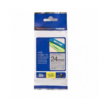 【公司貨】Brother 24mm 特殊規格護貝帶系列 TZ-M951 銀底黑字