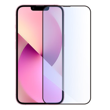 Metal-Slim Apple iPhone 13 mini 0.3mm 抗藍光全滿版9H鋼化玻璃貼