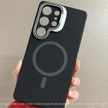 液態硅膠盡頭支架殼 適用三星 S25 S24 plus S23U S26 ULTRA 防摔全包 磁吸殼 手機殼 保護套