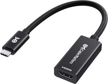 [6美國直購] Cable Matters 201088-B USB Type-C 轉 HDMI 轉接線 適用於 iPhone 17/16 MacBook 平板