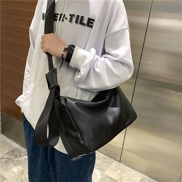 熱銷💡小挎包男PU皮免運差包男士日系簡約斜跨復古男生包包單肩包斜挎包  帆布包挎包男 潮牌日係休閒帆布包單肩包 斜挎包