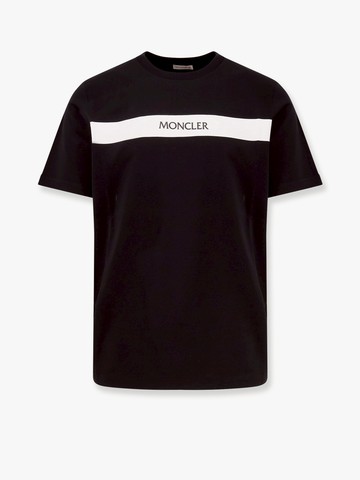 Cotton t-shirt with rubberized logo - MONCLER - gender_Man