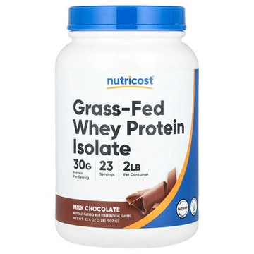 Nutricost, 草飼分離乳清蛋白，牛奶巧克力，2 磅（907 克）