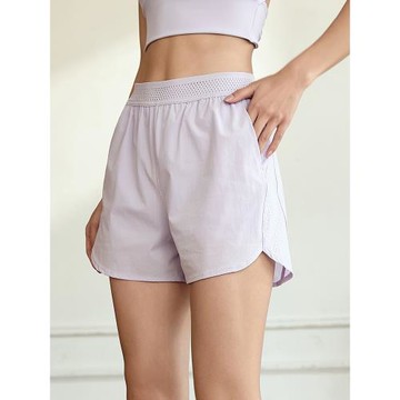 DCW帶兜運動短褲女外穿防走光寬松瑜伽三分熱褲休閑跑步健身褲夏