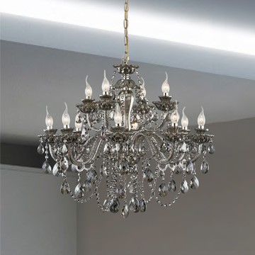 鐵藝電鍍水晶吊燈 F85-09-K0501