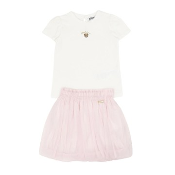 MOSCHINO Kids  GB 兩件組-短袖T恤短裙