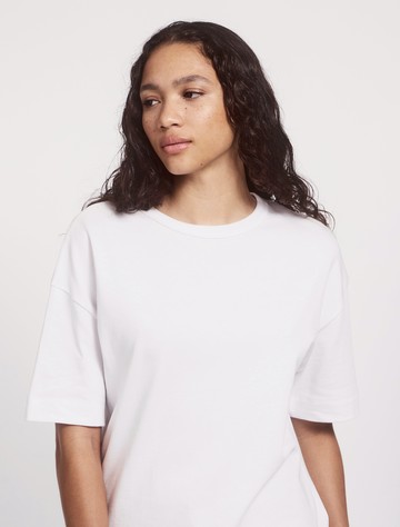Classic Cotton Oversized T-Shirt in White - Organic Ninety Percent