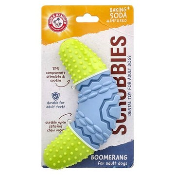 Arm & Hammer, Scrubbies，成年犬牙齒玩具，回旋鏢，1 個