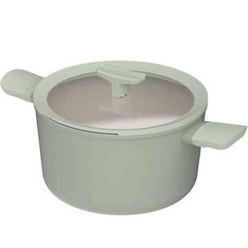 BergHOFF貝高福Balance陶瓷塗層不沾湯鍋24cm(BHBL-W24-SA