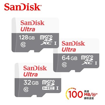隔日到貨🚚【SanDisk】Ultra microSDHC UHS-I 32/64/128GB 記憶卡