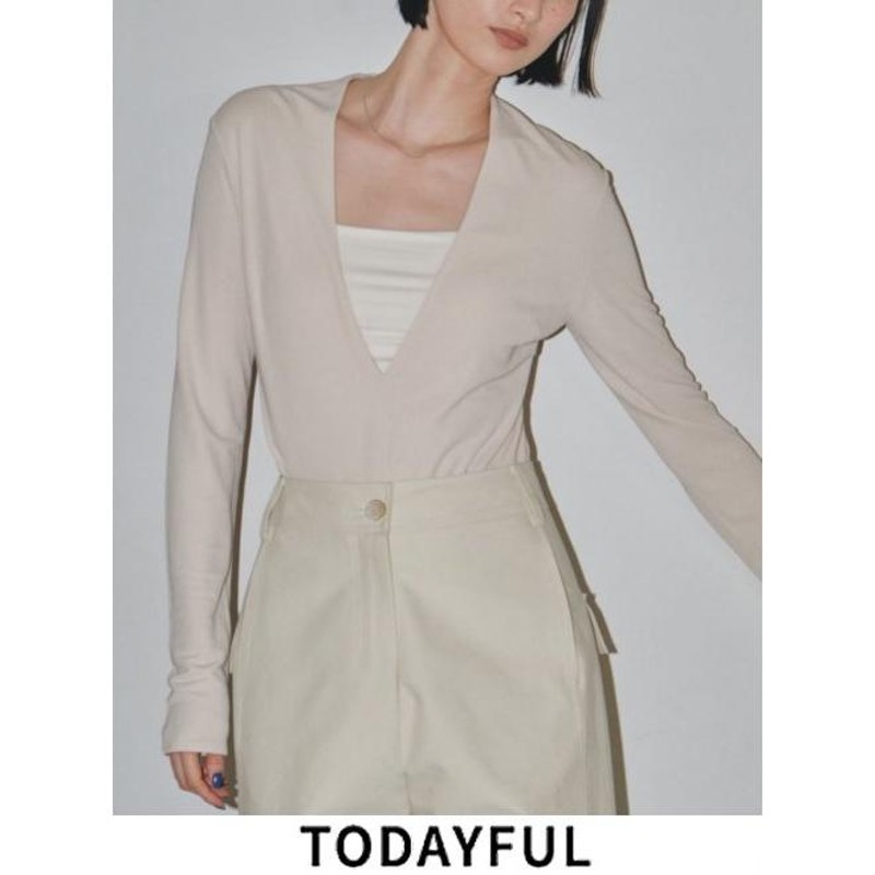 Vneck Slit Bodysuit トゥデイフル TODAYFUL (トゥデイフル） Vneck Slit Bodysuit