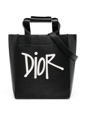 Christian Dior Pre-Owned - x Shawn 2020 Stussy two-way bag - unisex - Calf Leather - One Size - Black