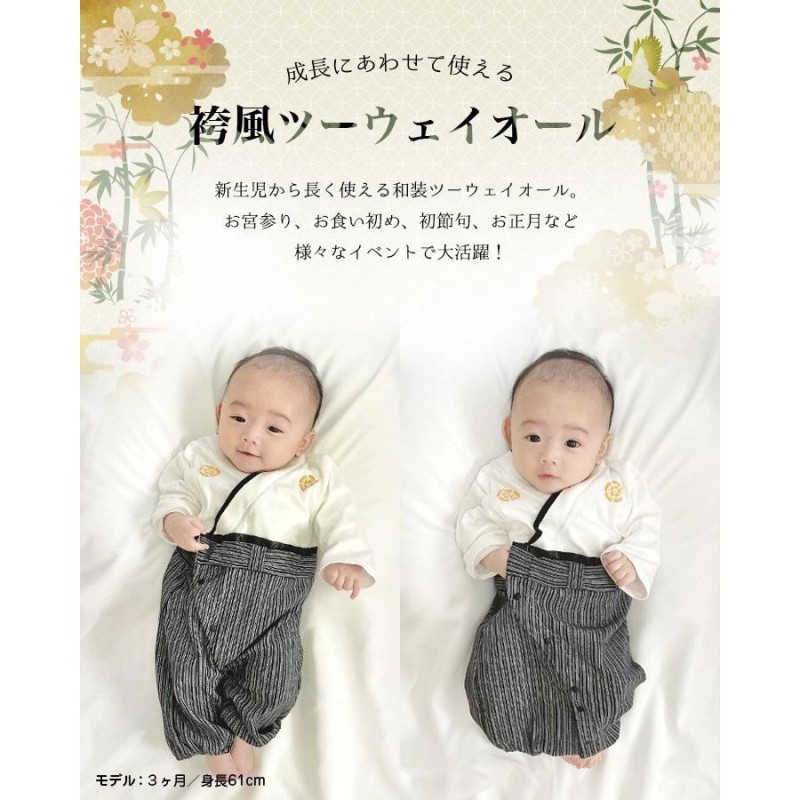 赤ちゃんの城 袴風 セレモニードレス ピンク 女の子 50 70 お食い初め