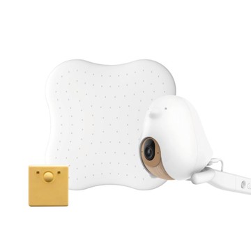 【贈按壓玩具】CuboAi Plus 智慧寶寶守護組(第3代)-智慧寶寶攝影機+寶寶好眠板+感溫片
