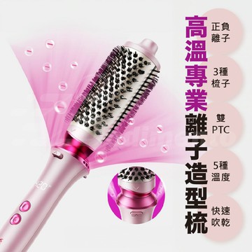 Wavytalk Heatwave Pro 離子熱梳套裝｜3 號圓梳 雙電壓 適用短髮至長髮