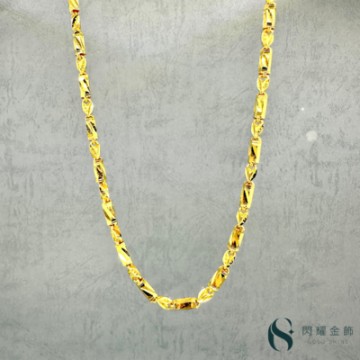 【閃耀金飾】純金9999 黃金項鍊 男鍊首選 (約重10.20錢)