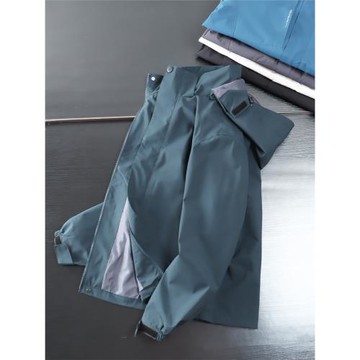 戶外科技防風防水！外貿單春秋加絨保暖男士寬松休閑連帽夾克外套