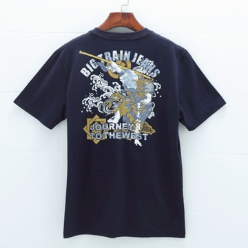 BIG TRAIN 悟空全棉修身男T 丈青-Z80208-58