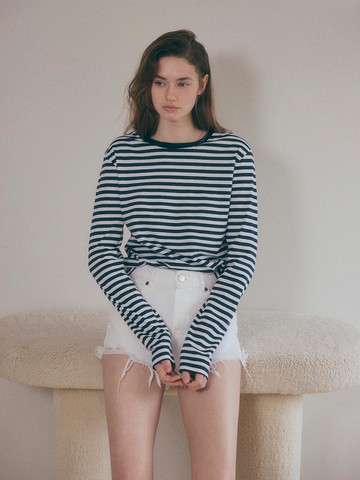 Classic Breton T-shirt [Navy Stripe, Beige Stripe]